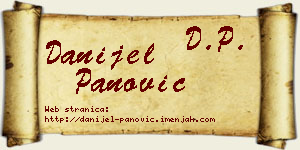 Danijel Panović vizit kartica